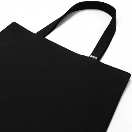 Elegáns vászontáska, egyszínű, fekete. Öko bevásárló szatyor, táska, szütyő. Zero waste