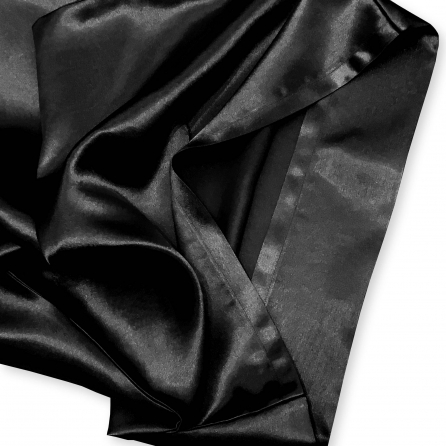 Gombolás nélküli fekete párnahuzat minőségi selyem szaténból. Különleges ajándék lehet férfiaknak, nőknek