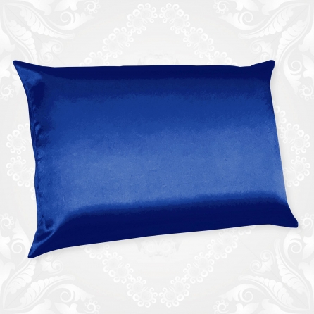 Különleges és gyönyörű royal blue selyemszatén párnahuzat. Exkluzív ágynemű huzat akár ajándéknak is különleges
