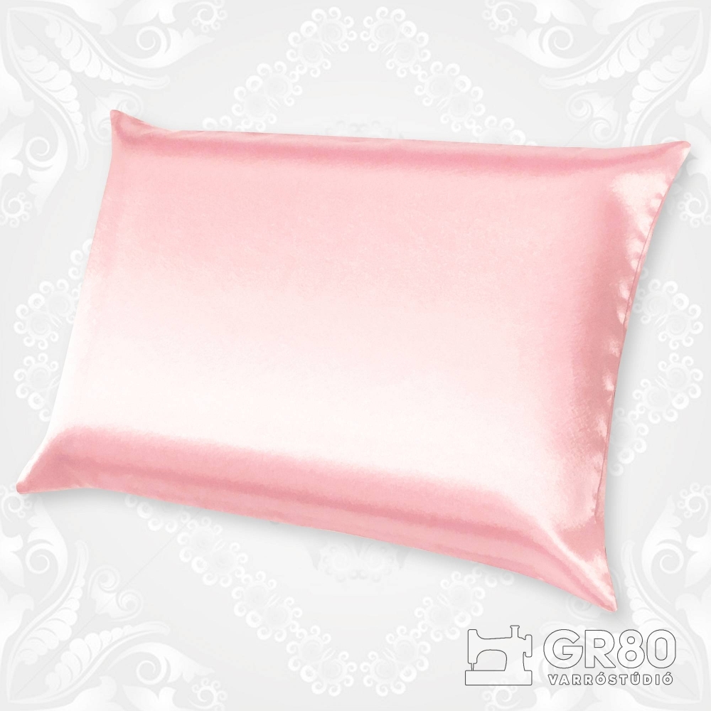 Exkluzív rózsaszín selyemszatén párnahuzat. Érzékeny és pattanásos arcbőrhöz. Csökkenti a ráncokat, hidratálja a hajat